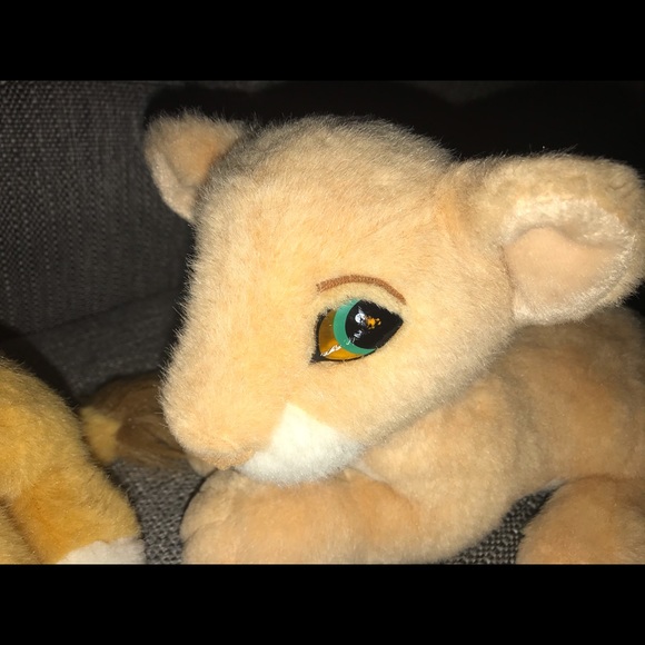 1993 lion king plush simba & nalla vintage lot - Picture 7 of 8